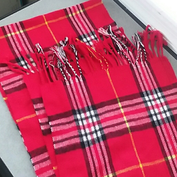 CLASSIC CASHMERE FEEL SCARF red availabl - Picture 4 of 5